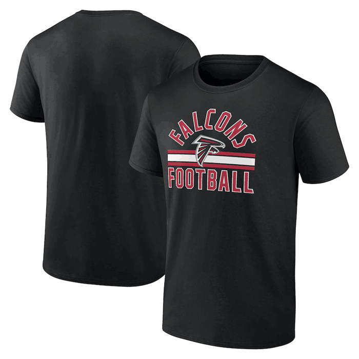 Atlanta Falcons Black Arch Stripe T-Shirt